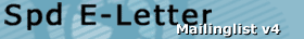 Spd E-Letter Mailinglist v3
